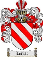 Lecker coat of arms family crest download