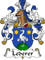 Lederer coat of arms family crest download