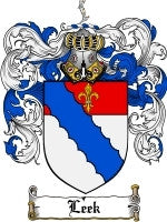 Leek coat of arms family crest download