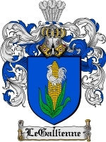 Legallienne coat of arms family crest download