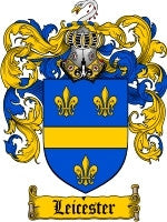 Leicester coat of arms family crest download
