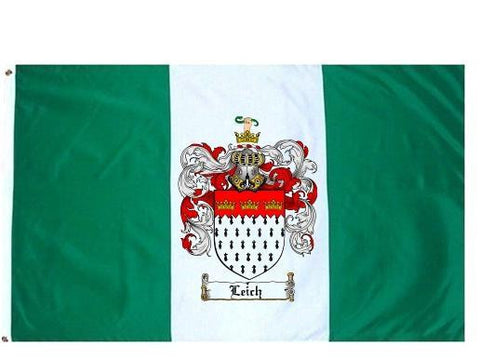 Leich family crest coat of arms flag