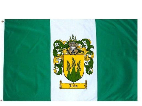 Leis family crest coat of arms flag