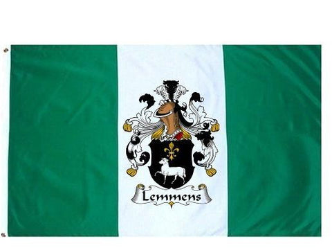 Lemmens family crest coat of arms flag