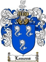 Lemons coat of arms family crest download