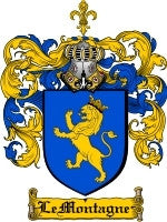 Lemontagne coat of arms family crest download