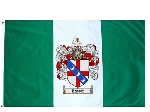 Lenagh family crest coat of arms flag