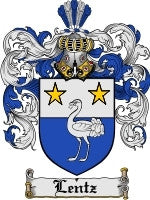 Lentz coat of arms family crest download