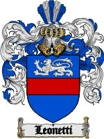 Leonetti coat of arms family crest download