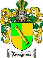 Lepagneux coat of arms family crest download