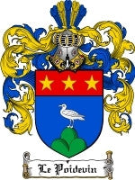 Lepoidevin coat of arms family crest download