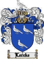 Lercke coat of arms family crest download