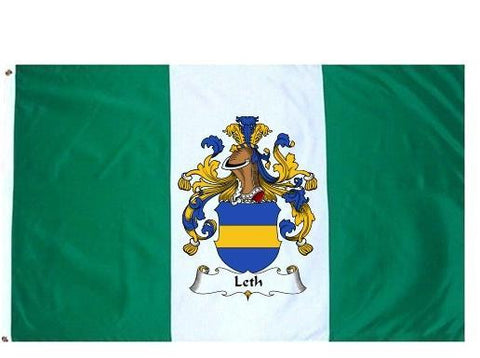 Leth family crest coat of arms flag