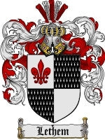 Lethem coat of arms family crest download