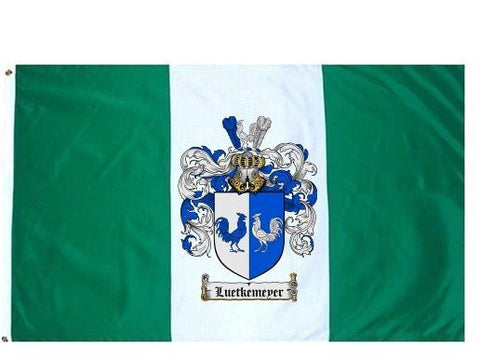 Leutkemeyer family crest coat of arms flag
