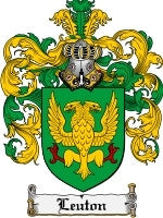 Leuton coat of arms family crest download