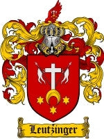 Leutzinger coat of arms family crest download