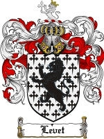 Levet coat of arms family crest download