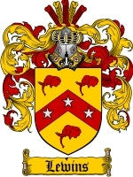 Lewins coat of arms family crest download