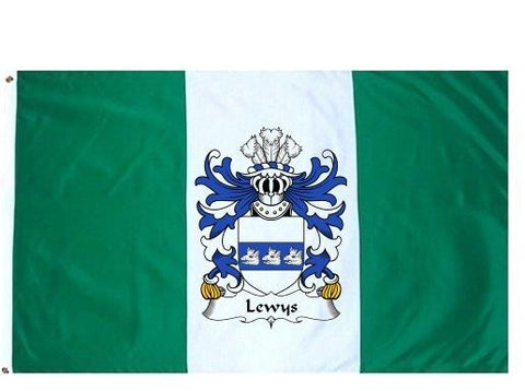 Lewys family crest coat of arms flag