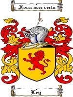 Ley family crest coat of arms emailed to you within 24 hours – Family ...