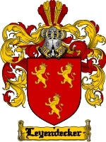 Leyendecker coat of arms family crest download