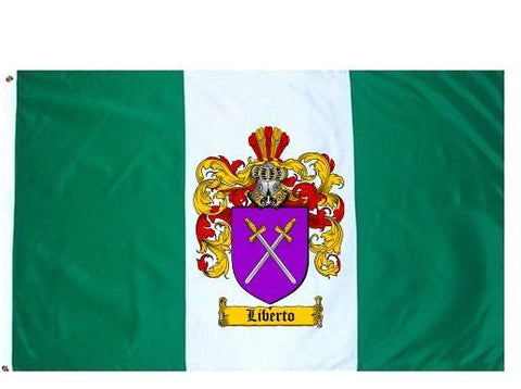 Liberto family crest coat of arms flag