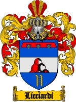 Licciardi coat of arms family crest download