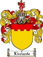 Licciardo coat of arms family crest download