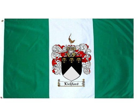 Lichford family crest coat of arms flag