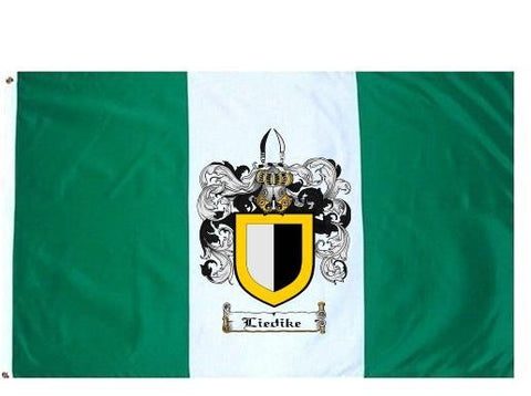 Liedike family crest coat of arms flag
