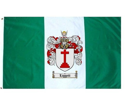 Liggett family crest coat of arms flag