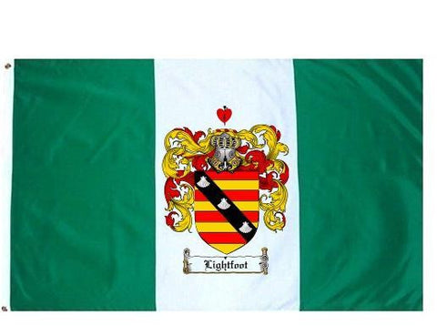 Lightfoot family crest coat of arms flag