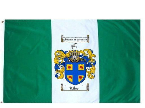 Liles family crest coat of arms flag