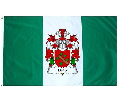 Linda family crest coat of arms flag