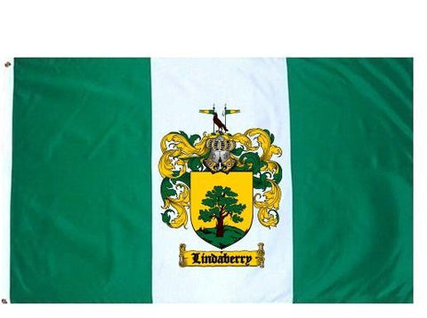 Lindaberry family crest coat of arms flag