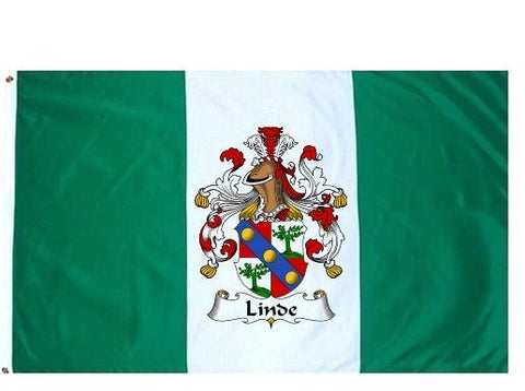 Linde family crest coat of arms flag