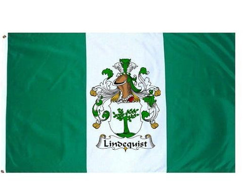 Lindequist family crest coat of arms flag