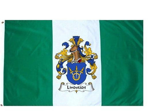 Lindstadt family crest coat of arms flag