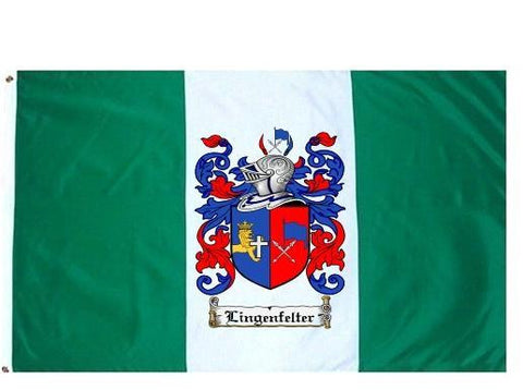 Lingenfelter family crest coat of arms flag