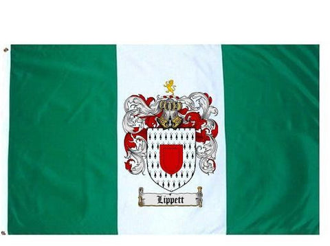 Lippett family crest coat of arms flag