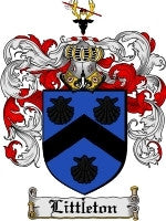 Littleton coat of arms family crest download