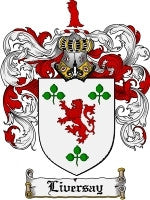 Liversay coat of arms family crest download