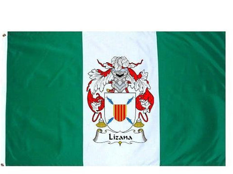 Lizana family crest coat of arms flag