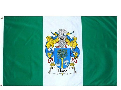 Llado family crest coat of arms flag