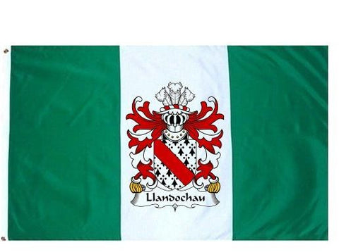 Llandochau family crest coat of arms flag
