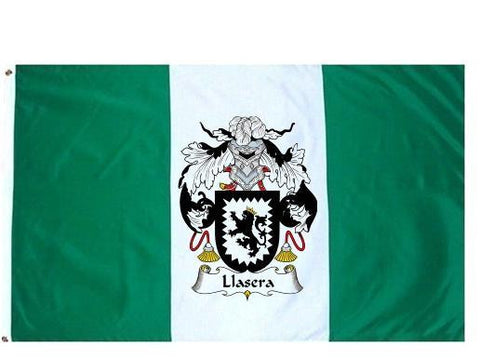 Llasera family crest coat of arms flag
