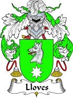 Lloves coat of arms family crest download