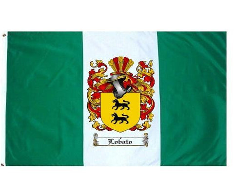 Lobato family crest coat of arms flag