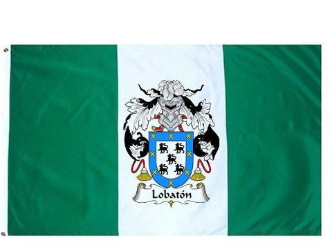 Lobaton family crest coat of arms flag